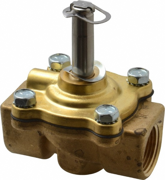 Parker Solenoid Valve: 2-Way & 2-Position, 3/8" Port - 23LC06TN7C8B