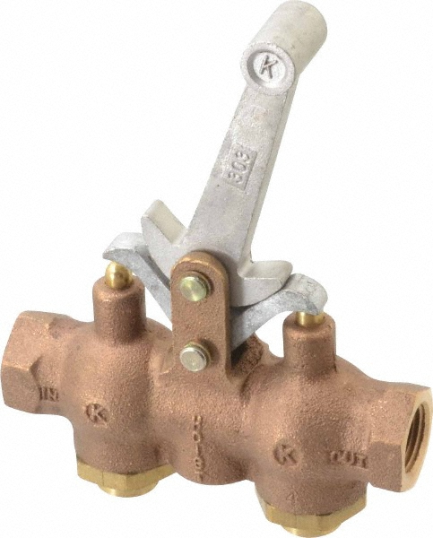 Kingston ASME Safety Relief Valve: 1/4" Inlet, 75 Max psi - 112CR-2-075