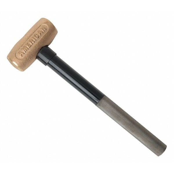 American Hammer Hammer, Brass, Steel, 1.5 lb. - AM15BRPG