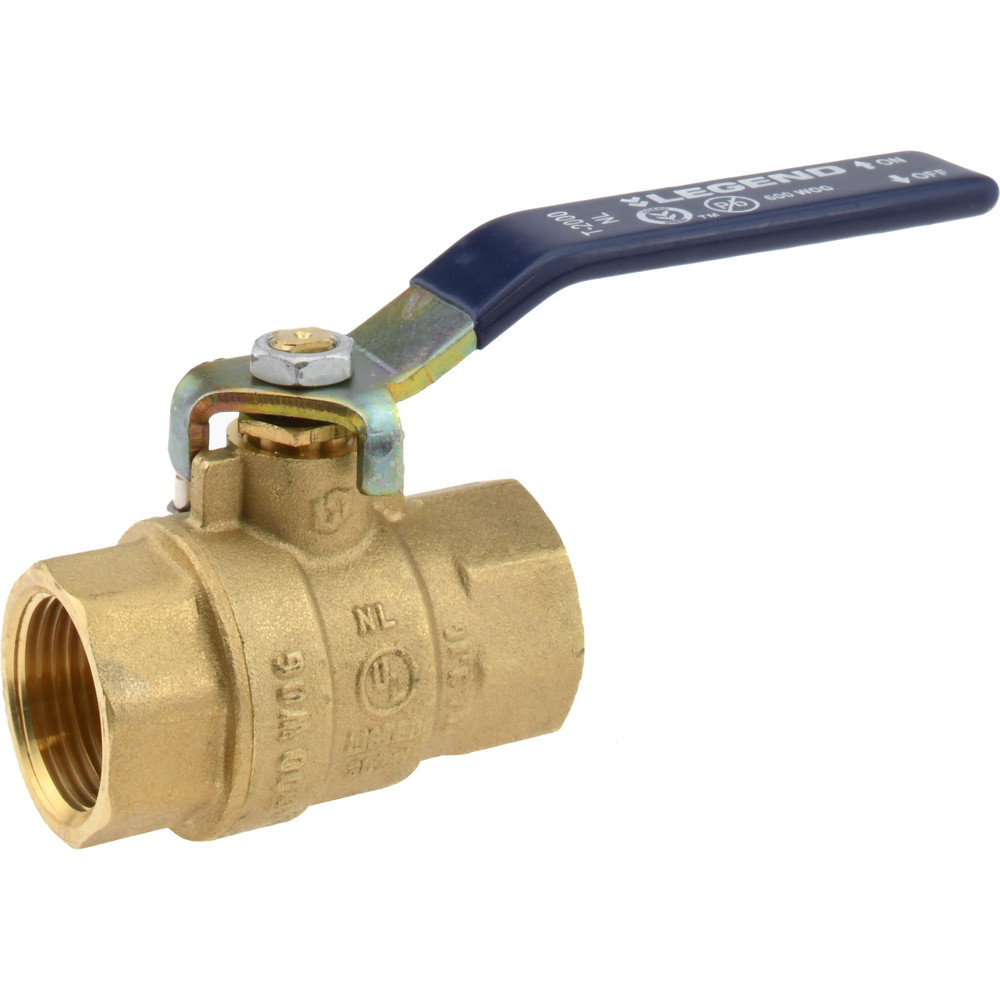 B&K Mueller 2-Way Manual Ball Valve: 1-1/4" Pipe, Full Port - 107-136-NP