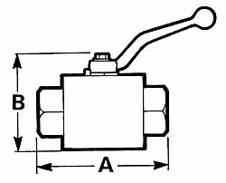 Voss Standard Manual Ball Valve: 3/8" Pipe, Full Port - BP06-1113