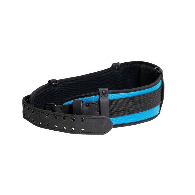 OX TOOLS OX Ultimate Leather & Nylon Back Support Waist Tool Belt w/ Kevlar Reinforcement - OX-U268401