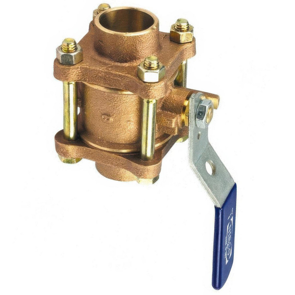 NIBCO Standard Manual Ball Valve: 1-1/2" Pipe, Standard Port - NJ9100C