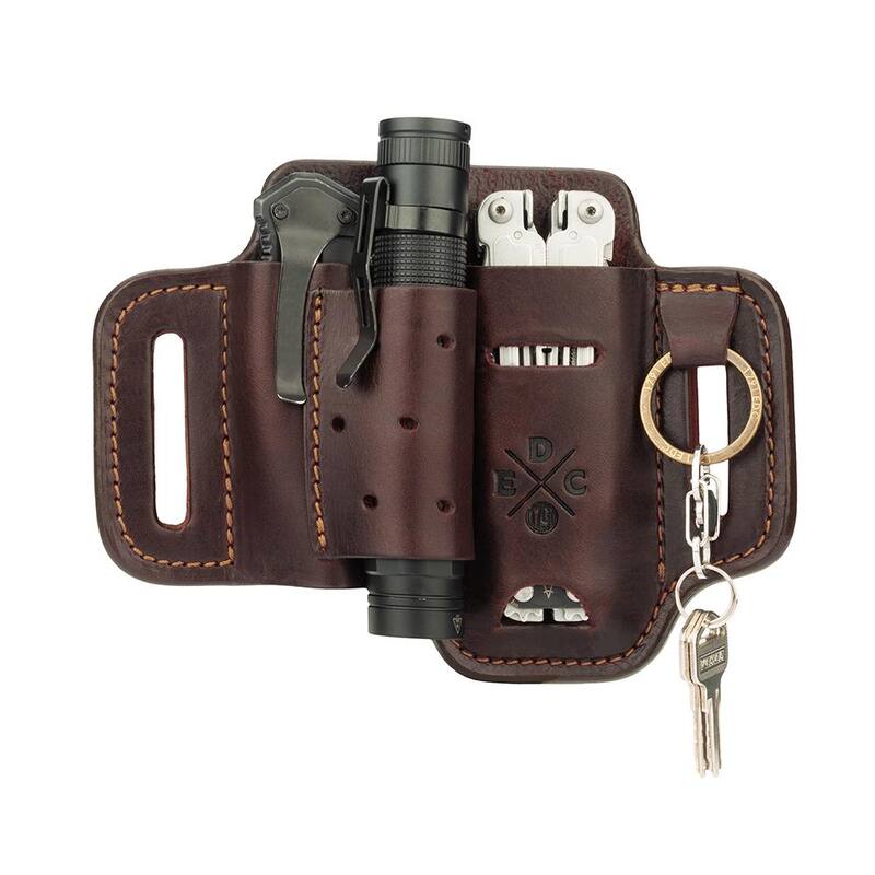 1791 EVERYDAY CARRY 1.5 in. Work Belt Size 48 Burgundy with Heavy-Duty Easy-Slide Large Flex EDC Tool Organizer - KITHDESLFBUR48