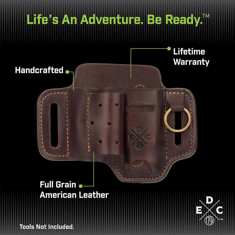 1791 EVERYDAY CARRY 1.5 in. Work Belt Size 48 Burgundy with Heavy-Duty Easy-Slide Large Flex EDC Tool Organizer - KITHDESLFBUR48