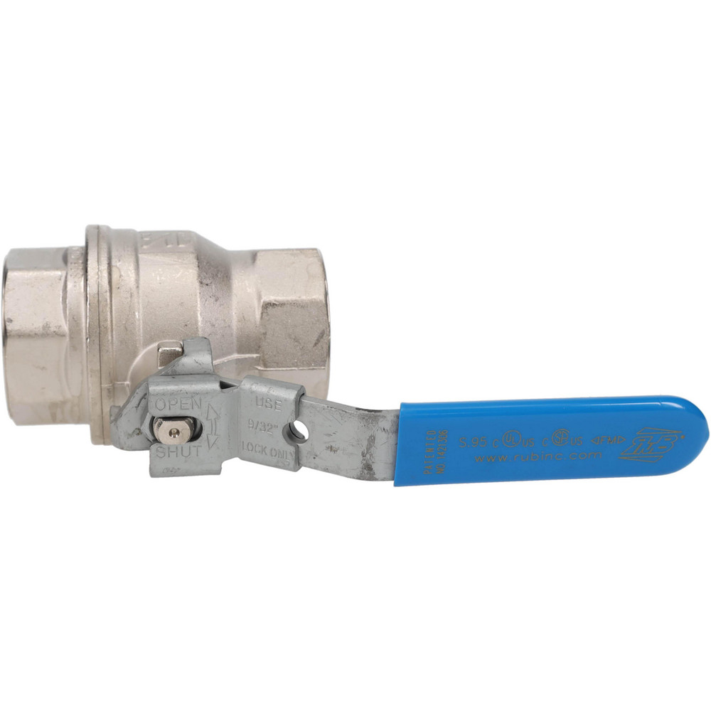 BONOMI Full Port Bi-Directional Manual Ball Valve: 1-1/2" Pipe, Full Port - 1715L-1-1/2
