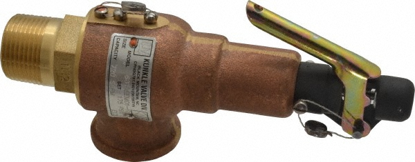 Midwest Control ASME Safety Relief Valve: 1" Inlet, 720 CFM, 175 Max psi - 6010EE-175