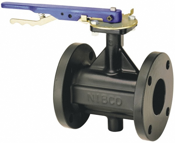 NIBCO Manual Lug Butterfly Valve: 5" Pipe, Lever Handle - NLJ320J