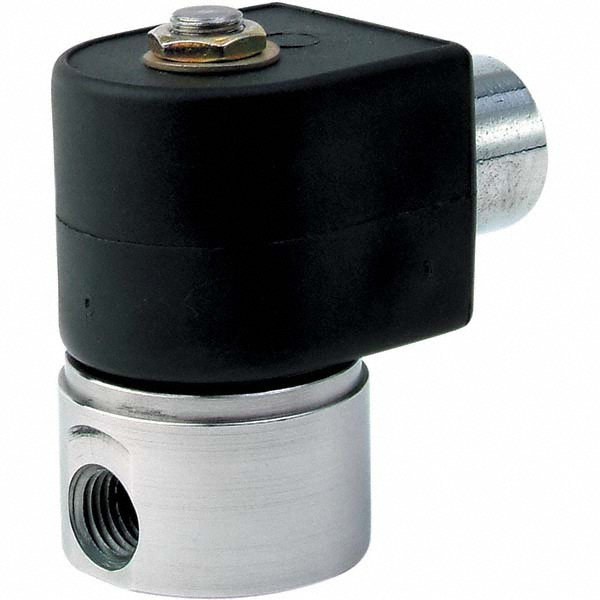 Parker Solenoid Valve: 2-Way & 2-Position, 1/4" Port - 20CC04LV7C7F