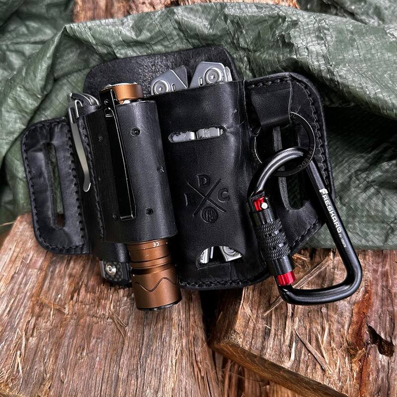 1791 EVERYDAY CARRY 1.5 in. Work Belt Size 42 Black with Heavy-Duty Easy-Slide Large Flex EDC Tool Organizer - KITHDESLFBLK42
