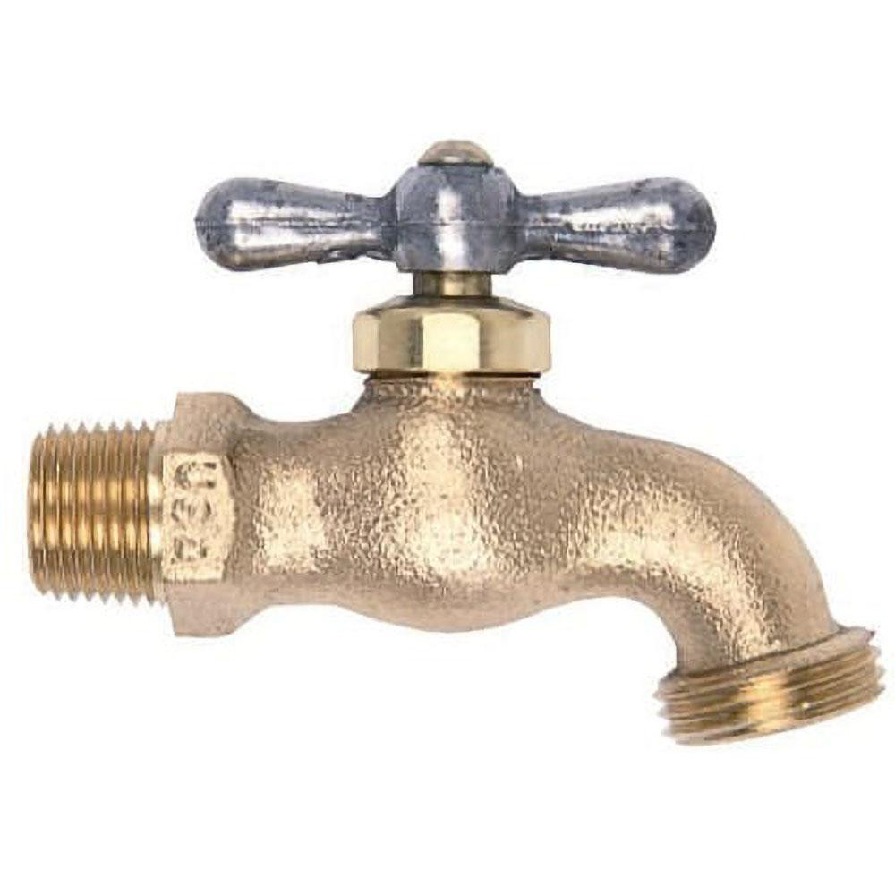 B&K Mueller 1/2" Pipe, 8" Long Shank, Chrome Plated Brass Antisiphon Frostfree Sillcock - 104-825HC