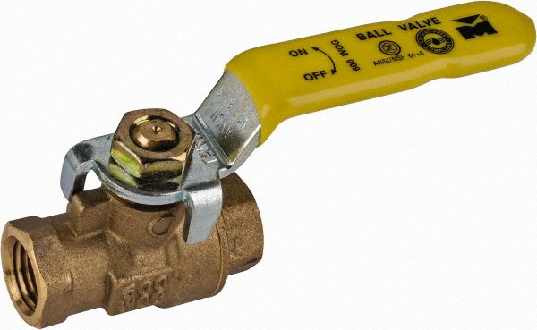 Value Collection Packing Gland Manual Ball Valve: 1-1/2" Pipe, Full Port - 107-827NL