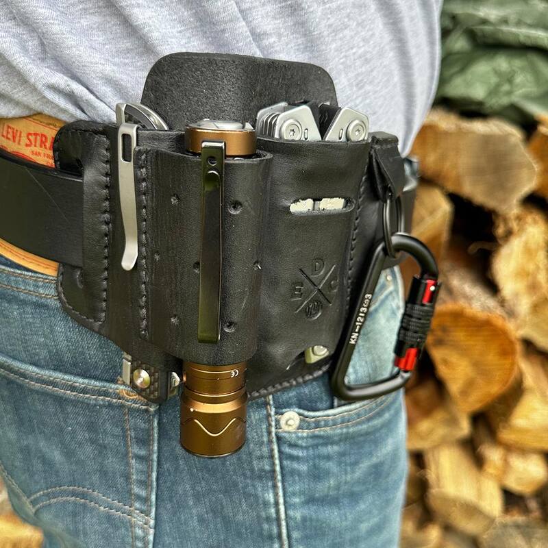 1791 EVERYDAY CARRY 1.5 in. Work Belt Size 34 Black with Heavy-Duty Easy-Slide Large Flex EDC Tool Organizer - KITHDESLFBLK34