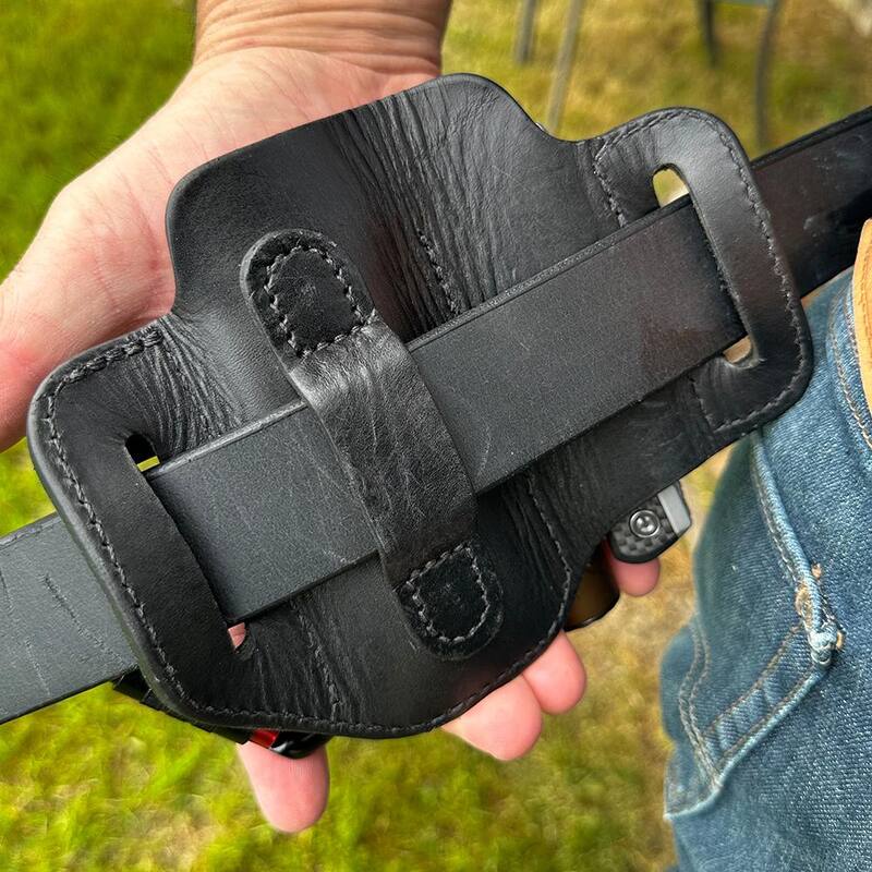 1791 EVERYDAY CARRY 1.5 in. Work Belt Size 34 Black with Heavy-Duty Easy-Slide Large Flex EDC Tool Organizer - KITHDESLFBLK34