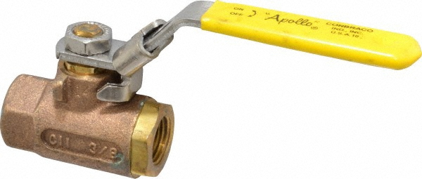 NIBCO Standard Manual Ball Valve: 3/8" Pipe, Full Port - NJ93405