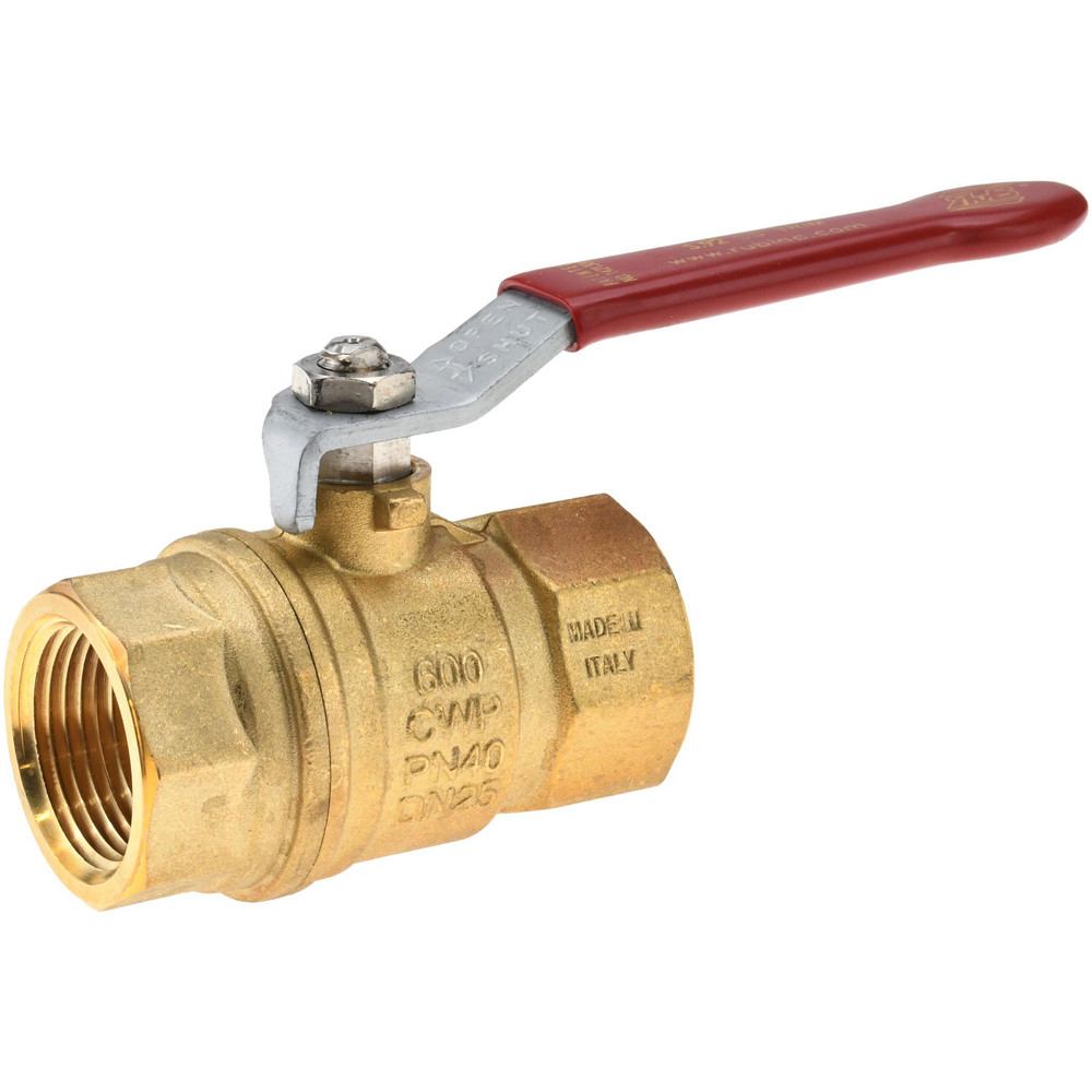 Value Collection 1-Way Manual Ball Valve: 1" Pipe, Full Port - S92F48R