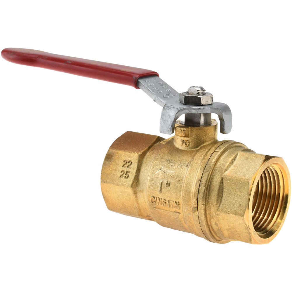 Value Collection 1-Way Manual Ball Valve: 1" Pipe, Full Port - S92F48R