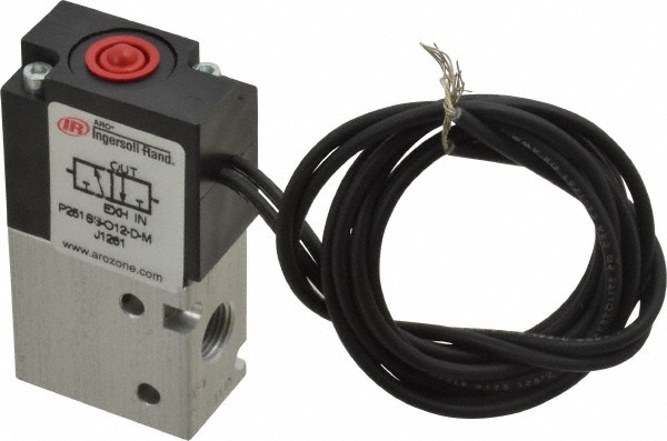Parker Solenoid Valve: 2-Way, 1/4" Port, NPT - 04F25C2122CAF