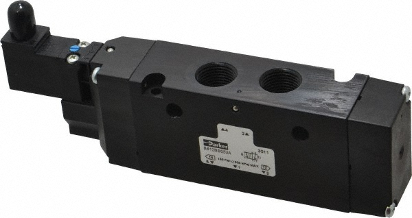 Parker Solenoid Valve: 2-Way, 1/4" Port, NPT - 04F25C2122CAF