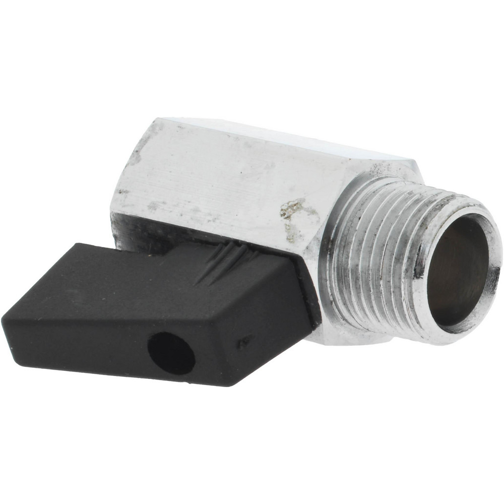 Midwest Control Miniature Manual Ball Valve: 1/2" Pipe, Standard Port, Brass - DCMV-50