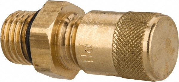 Parker 500 Max psi, 1/4 Tube OD, Forged Flare Female Branch Tee with Depressor Access Valve - AVTS6D-4