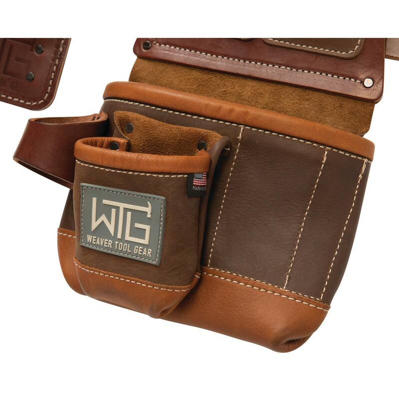 Weaver Tool Gear Trimmer Pro Brown Leather Waist Tool Belt - 85251-45-01