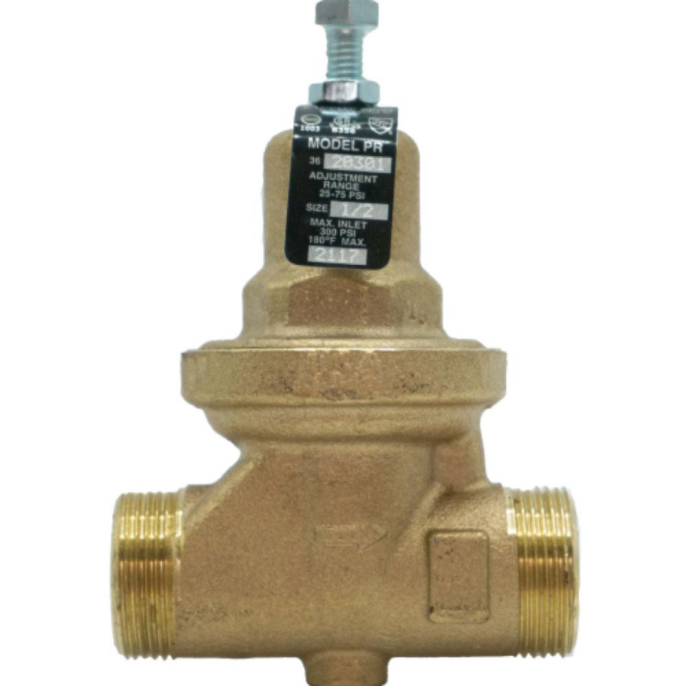 Apollo® Pressure Reducing Valves; Type: Standard Water Pressure Reducing Valve; Maximum Pressure (psi): 300.00; Thread Size: 2; Connection Type: FNPT x FNPT; Width (Inch): 9.875; Reduced Pressure Range: 25 to 75; Maximum Working Pressure (psi): 300.000; Special Item Information: Direct Acting; No Union - 3620801