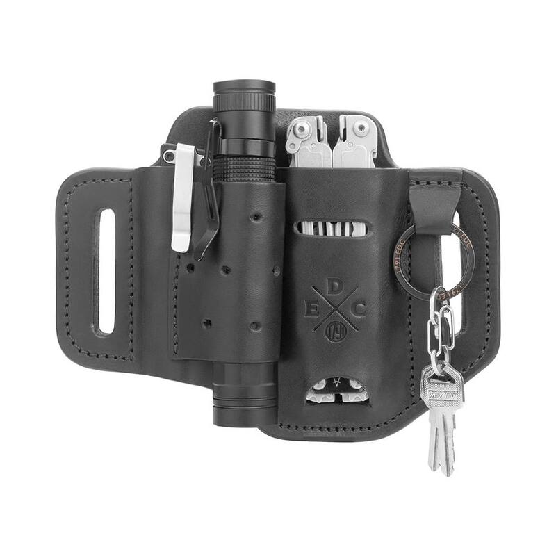 1791 EVERYDAY CARRY 1.5 in. Work Belt Size 30 Black with Heavy-Duty Easy-Slide Large Flex EDC Tool Organizer - KITHDESLFBLK30