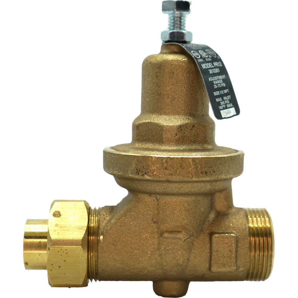 Apollo® Pressure Reducing Valves; Type: Standard Water Pressure Reducing Valve; Maximum Pressure (psi): 300.00; Thread Size: 2; Connection Type: Single Union NPT x FNPT; Width (Inch): 9.875; Reduced Pressure Range: 25 to 75; Maximum Working Pressure (psi): 300.000; Special Item Information: Direct Acting - 3610801