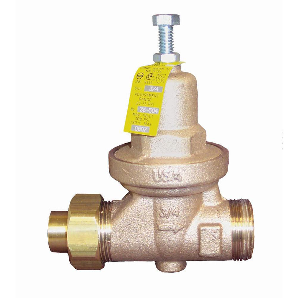 Apollo® Pressure Reducing Valves; Type: Standard Water Pressure Reducing Valve; Maximum Pressure (psi): 300.00; Thread Size: 2; Connection Type: Single Union NPT x FNPT; Width (Inch): 9.875; Reduced Pressure Range: 25 to 75; Maximum Working Pressure (psi): 300.000; Special Item Information: Direct Acting - 3610801