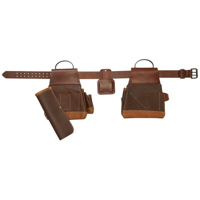 Weaver Tool Gear Roofer Pro Brown Leather Waist Tool Belt - 85252-45-01