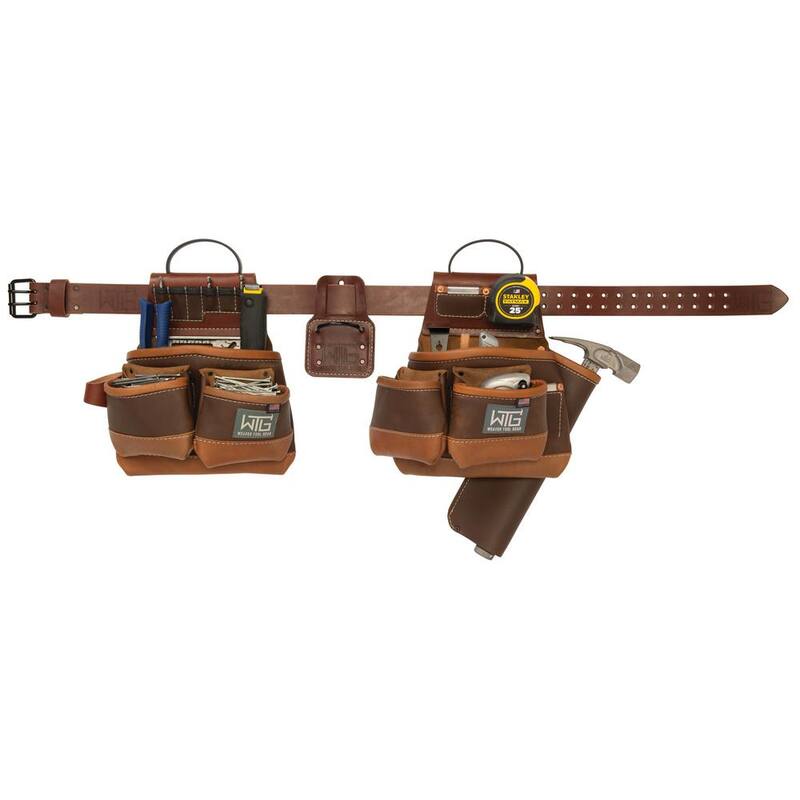 Weaver Tool Gear Roofer Pro Brown Leather Waist Tool Belt - 85252-45-01