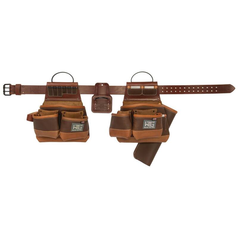 Weaver Tool Gear Roofer Pro Brown Leather Waist Tool Belt - 85252-45-01