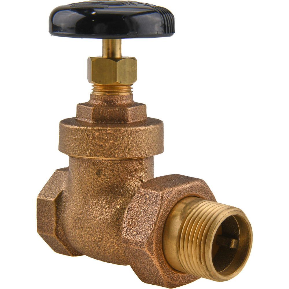 Legend Valve 3/4" Pipe, 60 psi WOG Rating, FNPT x Male Union End Connections, Handwheel Hot Water Angle Radiator Valve - 110-114