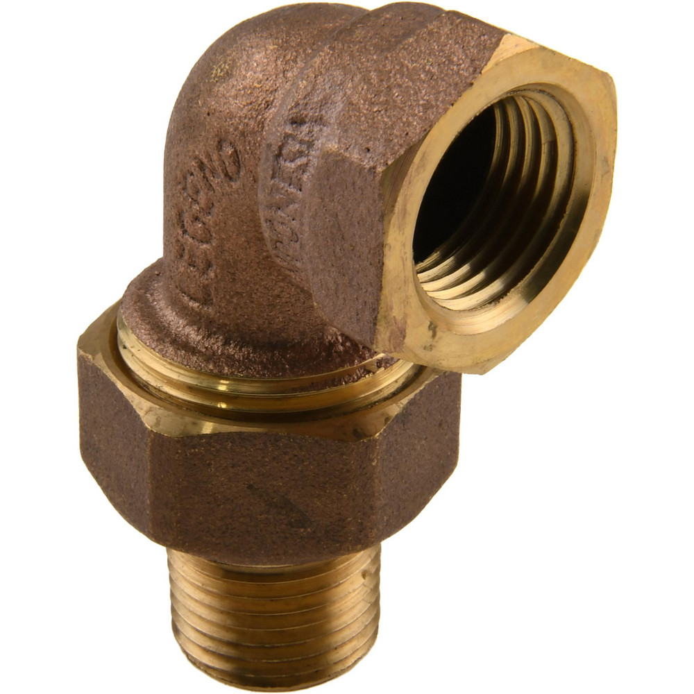 Legend Valve 3/4" Pipe, 60 psi WOG Rating, FNPT x Male Union End Connections, Handwheel Hot Water Angle Radiator Valve - 110-114