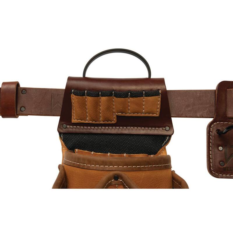 Weaver Tool Gear Super Trimmer Brown Leather Waist Tool Belt - 85201-45-01