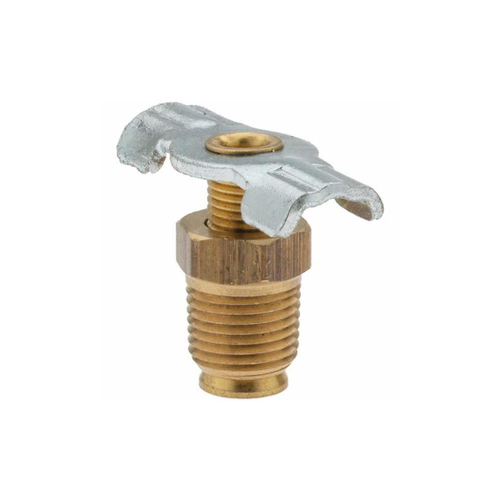 ANDERSON METALS 1/8" Pipe, External Seat Drain Cock & Shutoff Valve - 1043