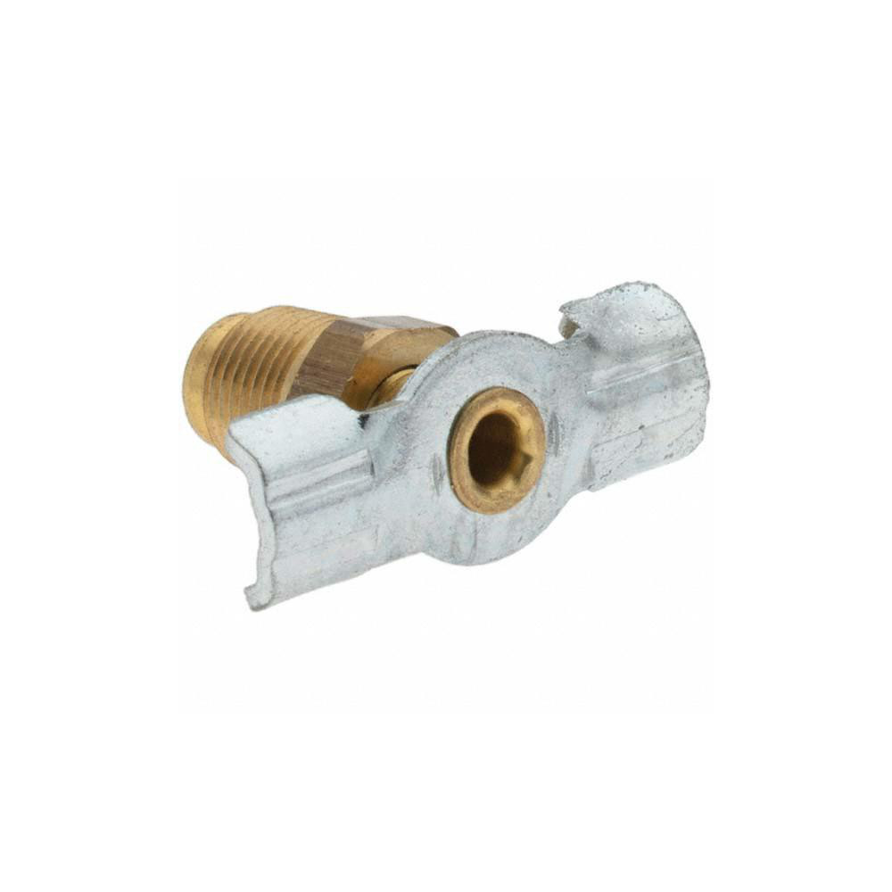 ANDERSON METALS 1/8" Pipe, External Seat Drain Cock & Shutoff Valve - 1043