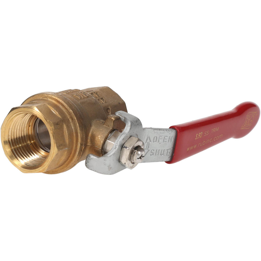 Value Collection 1-Way Manual Ball Valve: 3/4" Pipe, Full Port - S92E48R