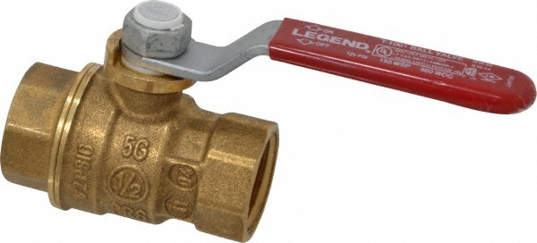 Value Collection 1-Way Manual Ball Valve: 3/4" Pipe, Full Port - S92E48R