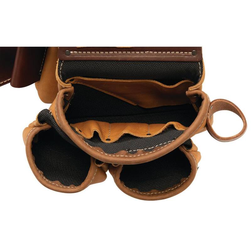 Weaver Tool Gear Left-handed Super Framer Leather Brown Tool Belt - 85210-45-01