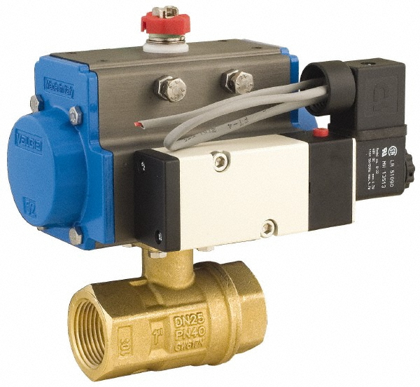 Asahi Motorized Automatic Ball Valve: 1-1/2" Pipe, Chlorinated polyvinyl chloride - 2927015