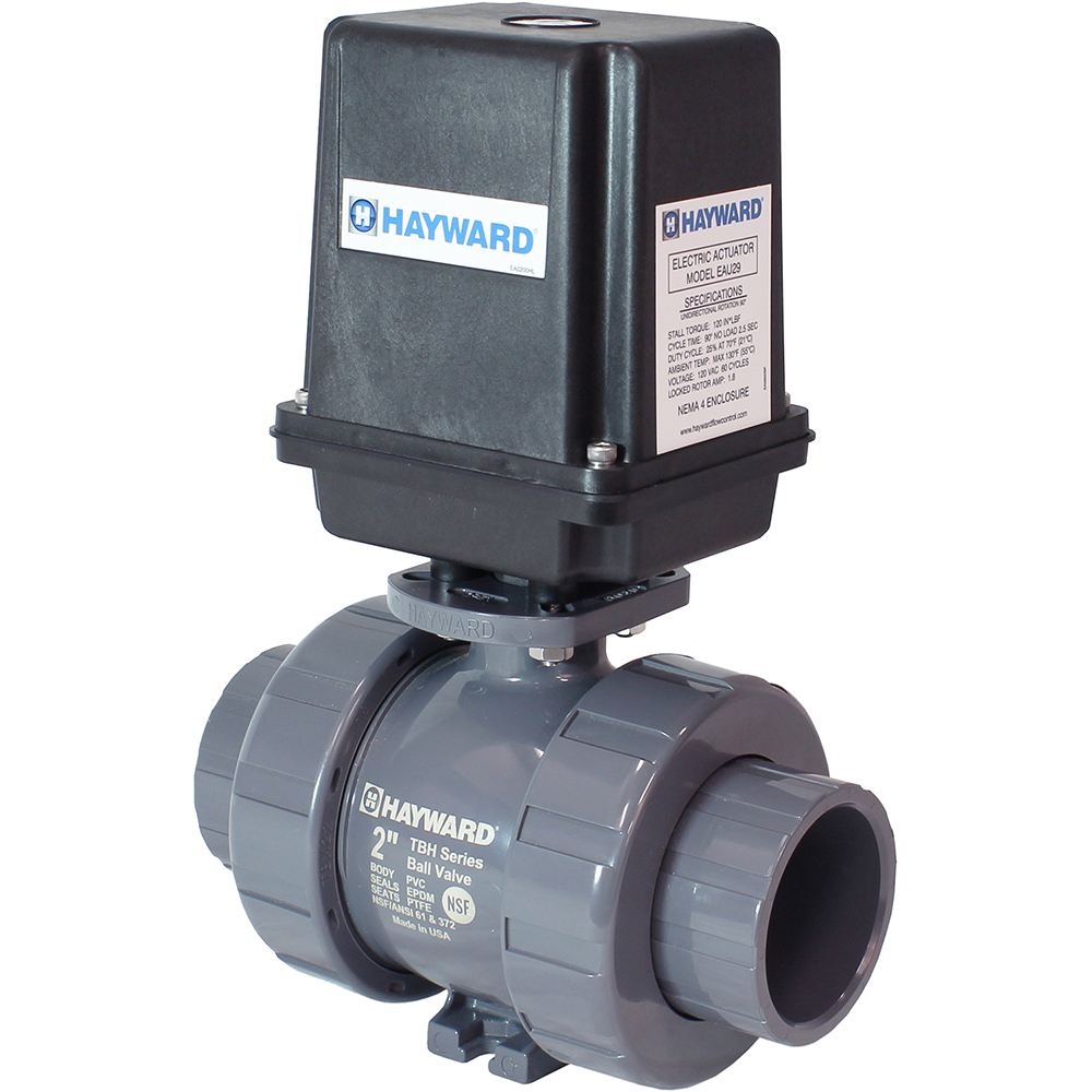Gemini Valve Motorized Automatic Ball Valve: 1/2" Pipe, Stainless Steel - 85M66N512ADP55
