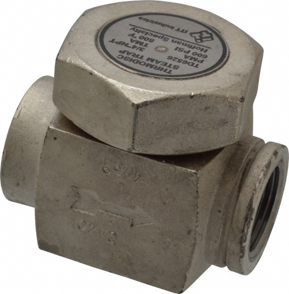 Hoffman Speciality 1/2 Male" Pipe, Brass Thermostatic Steam Trap - 401536
