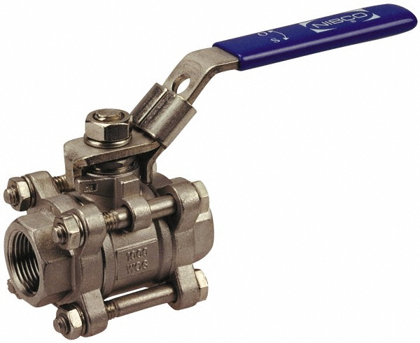 NIBCO Standard Manual Ball Valve: 3/4" Pipe, Full Port - NL99K48