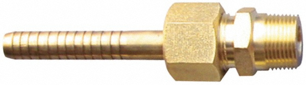 SuperKlean NPT x 5/8" Hose Barb, Ball Type Swivel Hose Adapter - 8-B5/8-S