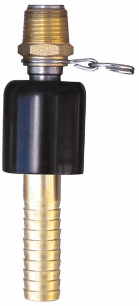 SuperKlean NPT x 5/8" Hose Barb, Ball Type Swivel Hose Adapter - 8-B5/8-S