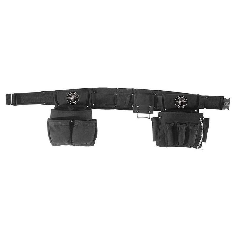 Klein Tools Electrician's Padded Tool Belt/Pouch Combo, 27-Pocket, 4-Piece, M - 5710M