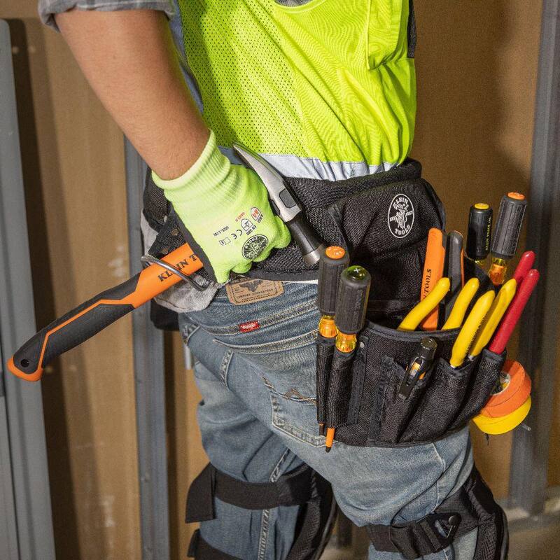 Klein Tools Electrician's Padded Tool Belt/Pouch Combo, 27-Pocket, 4-Piece, M - 5710M