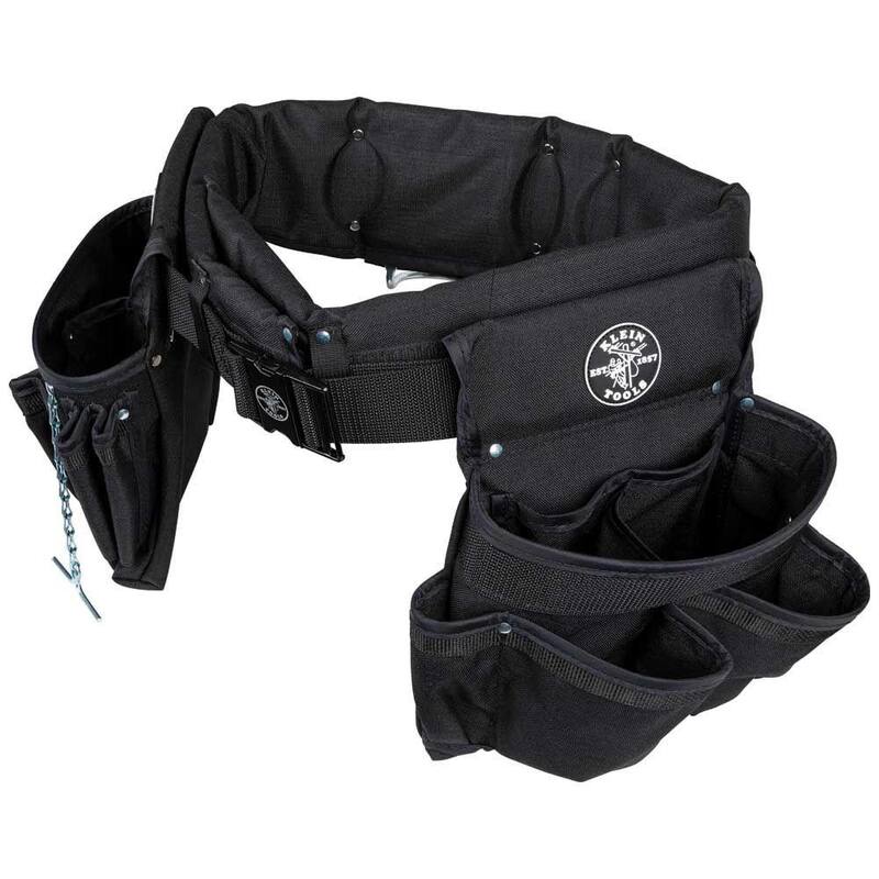 Klein Tools Electrician's Padded Tool Belt/Pouch Combo, 27-Pocket, 4-Piece, M - 5710M